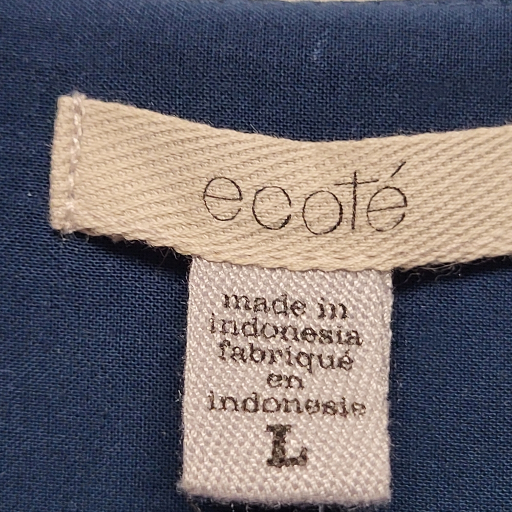 NWT Flirty Ecote Blue Relaxed Fit Romper - Size L - Picture 4 of 5